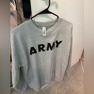 Zero Gravitee Gray Army Crewneck